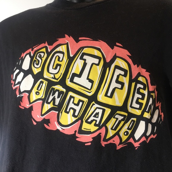 Vintage 90s Scifen what! shirt-size Large - Picture 2 of 6